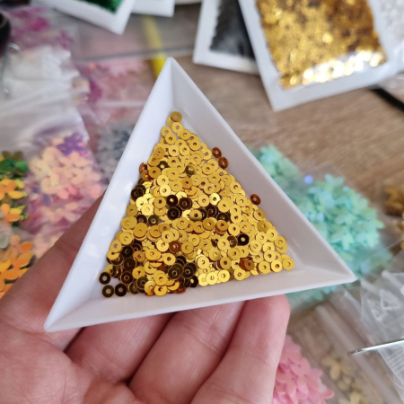 Paiete 3mm - Paiete 3mm Auriu Inchis oglinda