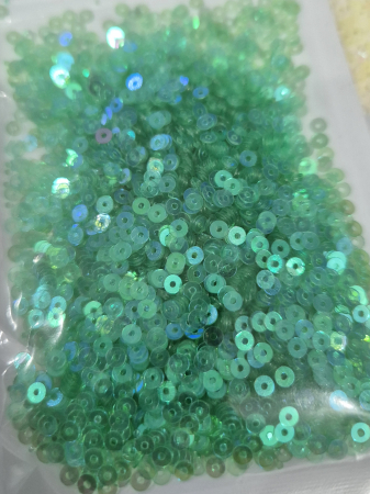 Paiete 3mm - Paiete 3mm verde transp AB