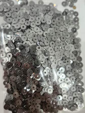 Argintiu - Paiete 4mm argintiu inchis oglinda