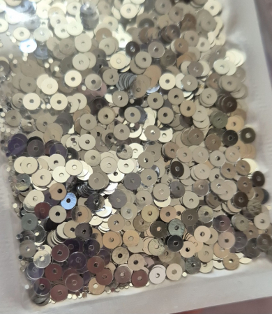 Argintiu - Paiete 4mm argintiu oglinda