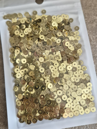 Auriu - Paiete 4mm auriu deschis oglinda