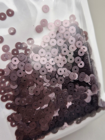 Mov/ violet - Paiete 4mm bean purple mat