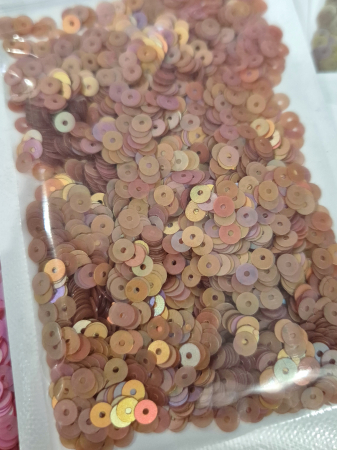 Rosu - Paiete 4mm caramiziu mat AB