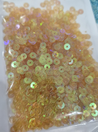 Portocaliu - Paiete 4mm portocaliu transp AB