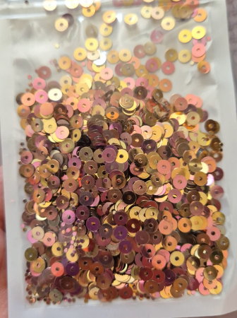 Sampanie - Paiete 4mm rose gold/ gold