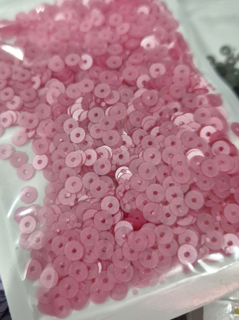 Roz - Paiete 4mm rose mat