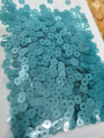Paiete - Paiete 4mm albastru turcoaz mat