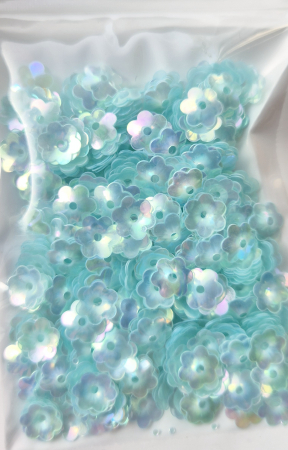 Paiete - Paiete floare cupa 8mm bleu AB