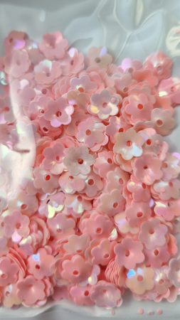 Roz - Paiete floare cupa 8mm roz AB