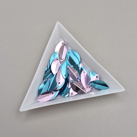 Paiete Indoite - Paiete indoite 6x14mm mix Violet - bleu oglinda