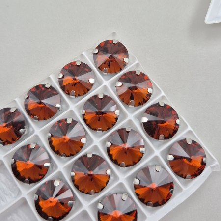 Strasuri Rotunde si Ovale - Stars rotund 14mm tea color