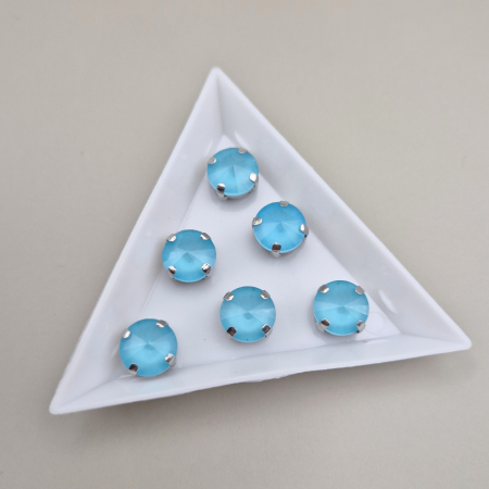 Strasuri - culori speciale - toate formele - Stras 10mm rotund Aquamarine jelly