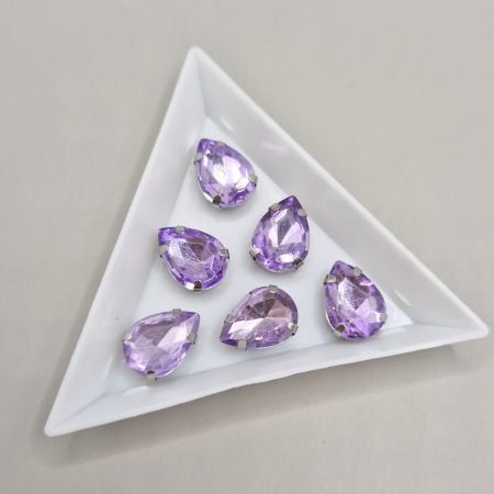 Mov/ violet - Stras 10x14mm Lacrima violet - vopsit