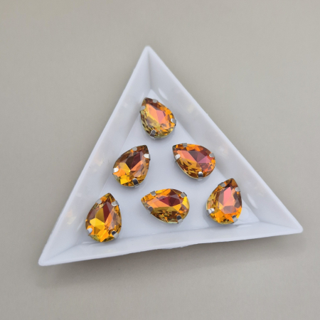 Strasuri - culori speciale - toate formele - Stras 10x14mm yellow RB