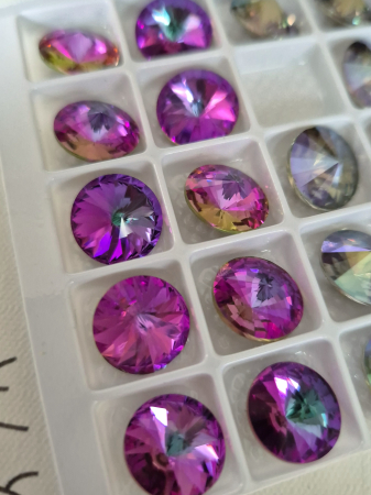 Strasuri fara monturi si accesorii - Stras 12mm heliotrope