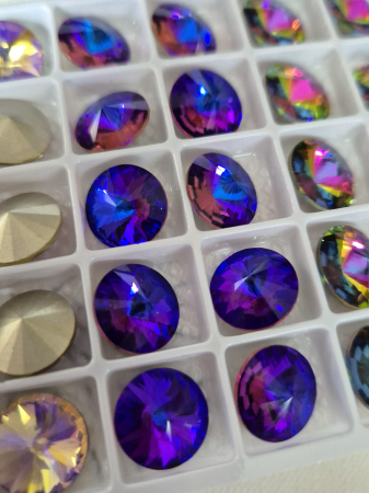 Strasuri fara monturi si accesorii - Stras 12mm violet blue