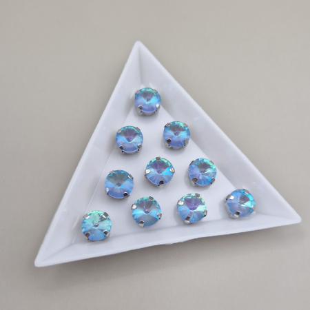 Strasuri - culori speciale - toate formele - Stras 8mm rotund safir deschis AB