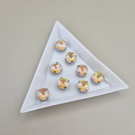 Strasuri - culori speciale - toate formele - Stras 8mm rotund topaz AB