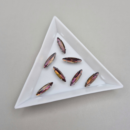 Mov/ violet - Stras frunza 4x15mm ametist RB