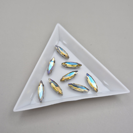 Auriu - Stras Frunza 4x15mm moonlight