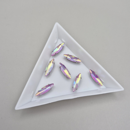 Mov/ violet - Stras Frunza 4x15mm Violet AB