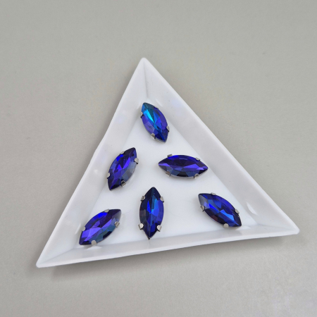 Albastru - Stras Frunza 7x15mm Montana RB