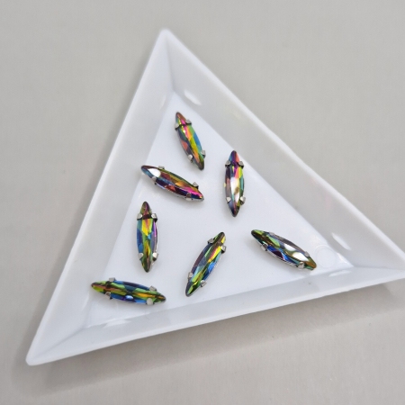 Sampanie - Stras Frunza Multicolor 4x15mm