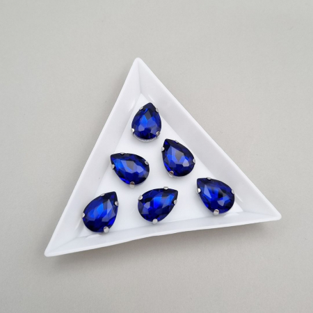 Strasuri Lacrima - Stras Lacrima 10x14mm Safir