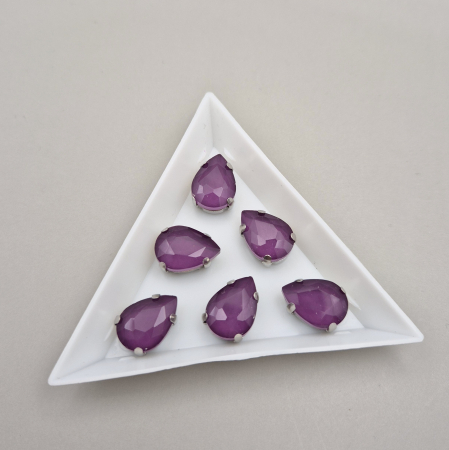 Strasuri - culori speciale - toate formele - Stras Lacrima 10x14mm Ametist jelly