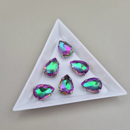 Verde/ Smarald - Stras lacrima 10x14mm Emerald RB