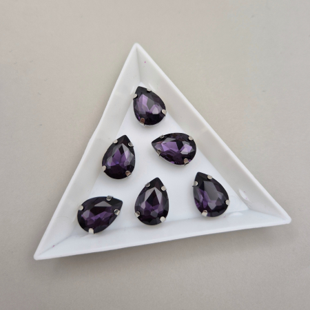 Strasuri Lacrima - Stras Lacrima 10x14mm Mov