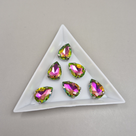 Strasuri - culori speciale - toate formele - Stras Lacrima 10x14mm Peridot RB