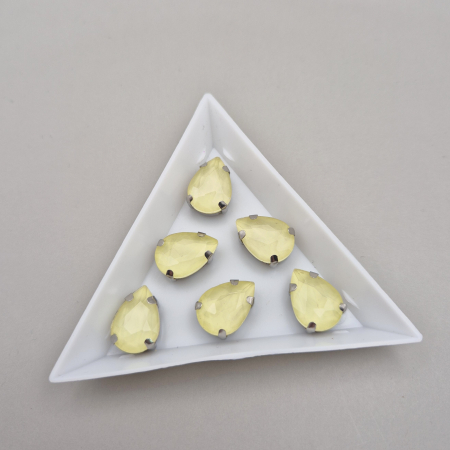 Strasuri - culori speciale - toate formele - Stras Lacrima 10x14mm Narcisa jelly