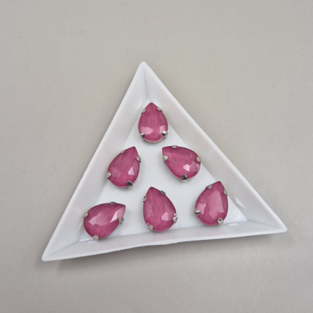 Strasuri - culori speciale - toate formele - Stras Lacrima 10x14mm Roz
