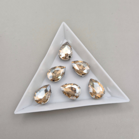 Produse noi/ din nou in stoc - Stras Lacrima 10x14mm sampanie