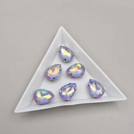 Strasuri - culori speciale - toate formele - Stras Lacrima 10x14mm Violet AB