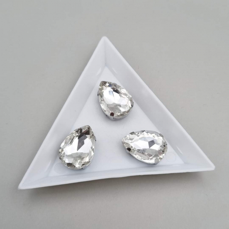 Strasuri Lacrima - Stras Lacrima 13x18mm Clear