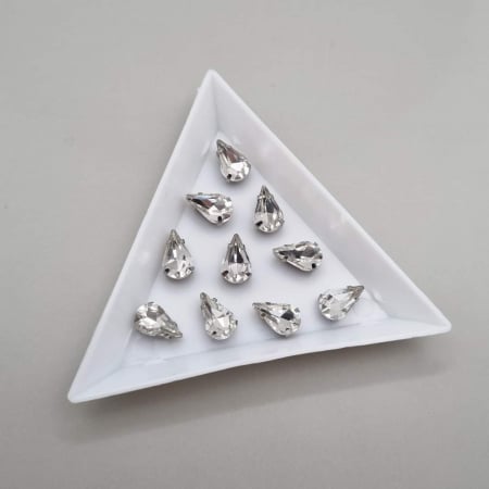 Strasuri Lacrima - Stras Lacrima 6x10mm Clear