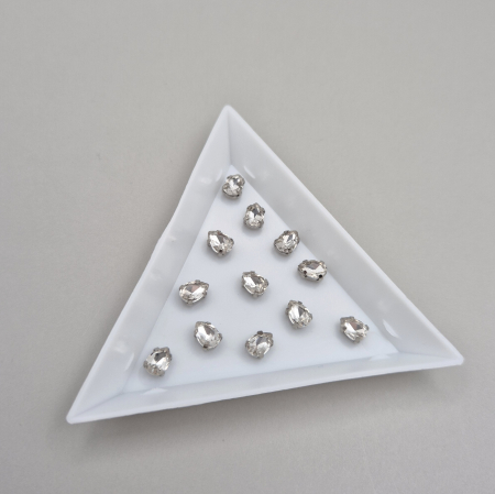 Strasuri Lacrima - Stras lacrima 6x4mm clear