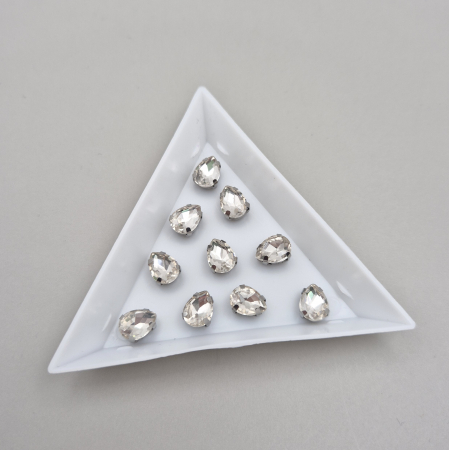 Strasuri Lacrima - Stras Lacrima 6x8mm clear