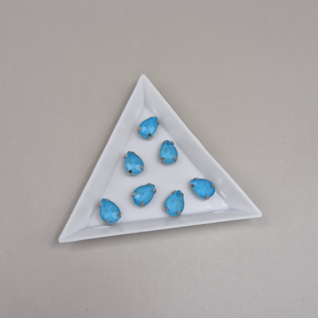 Strasuri - culori speciale - toate formele - Stras lacrima 7x10mm Aquamarine jelly