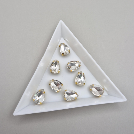 Strasuri Lacrima - Stras Lacrima 7x10mm clear