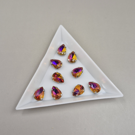 Strasuri - culori speciale - toate formele - Stras 7x10mm lacrima Yellow RB