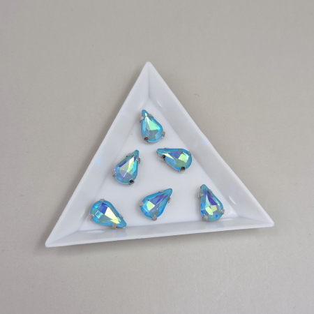 Strasuri - culori speciale - toate formele - Stras lacrima 8x13mm Aquamarine AB