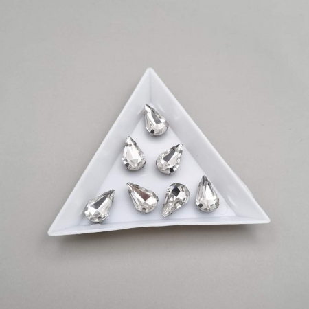 Strasuri Lacrima - Stras Lacrima 8x13mm Clear