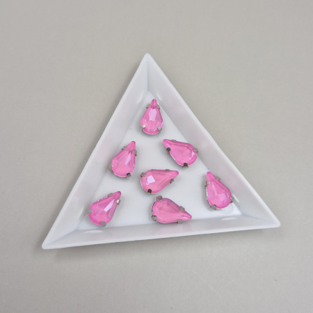 Strasuri - culori speciale - toate formele - Stras lacrima 8x13mm Roz inchis Jelly