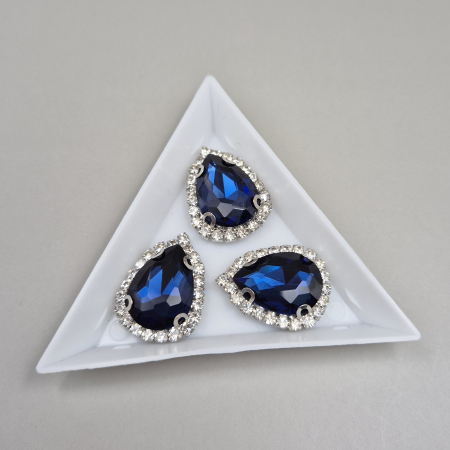 Strasuri Lacrima - Stras lacrima montana 13x18mm