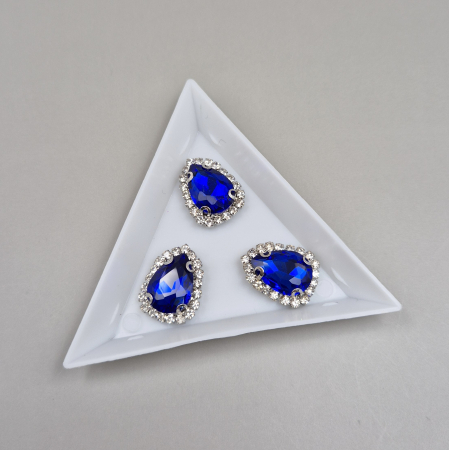 Strasuri Lacrima - Stras lacrima safir 10x14mm