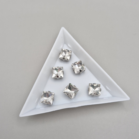 Strasuri Patrate si Triunghi - Stras Patrat 8mm clear
