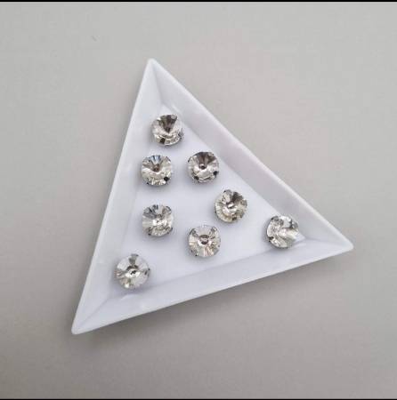 Clear/ Clear AB - Stras Rotund 8mm Clear